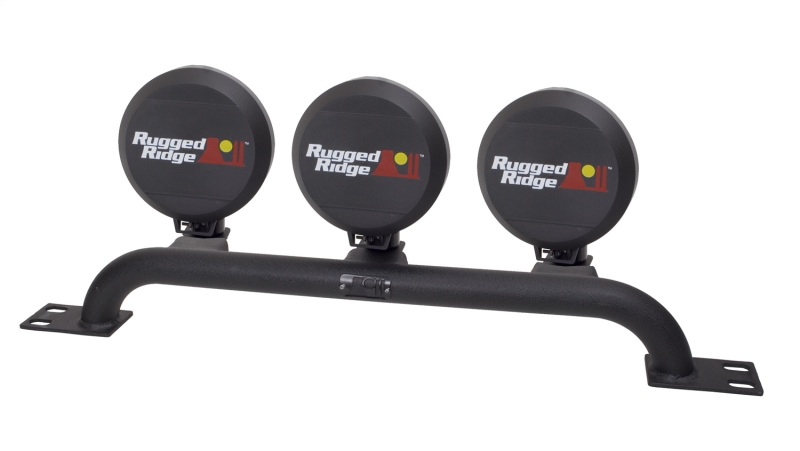 Jeep Wrangler TJ Light Bar - Front Bumper - Rugged Ridge - Textured - Black - `97-`06